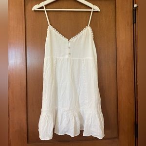 PULL& BEAR summer dress, white, xs
